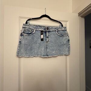 Denim Micro Mini Skirt